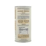 Back Label of Organic Whey Protein with Vanilla can