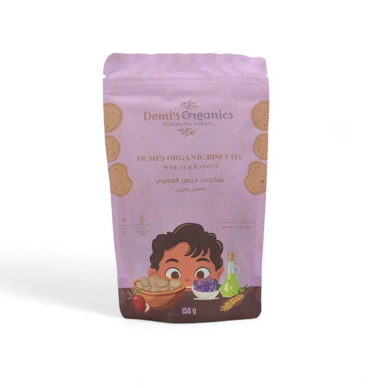 Organic Wheat Raisins Biscuits Package